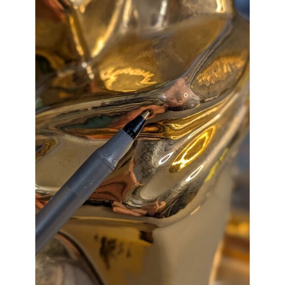 Jaru 1976 Gold Ceramic Lovers Sculpture - Picture 8 of 16